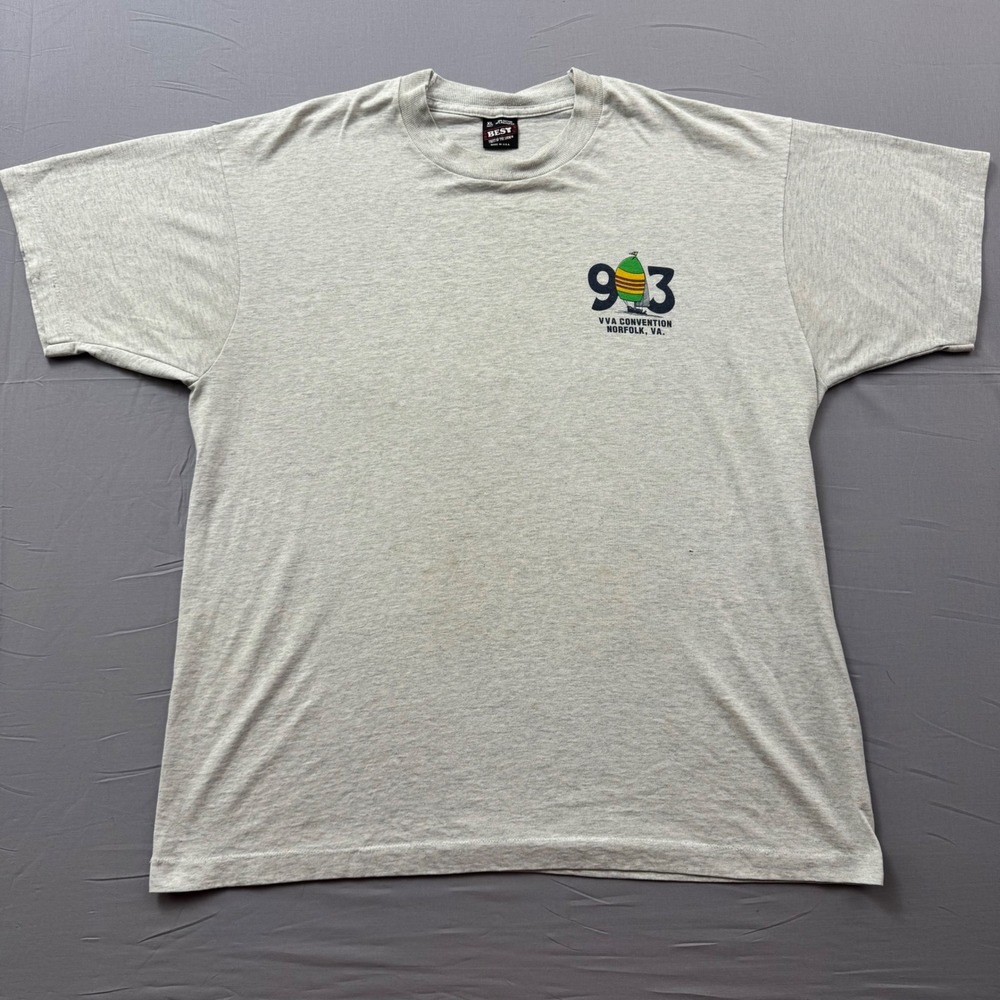 Vintage 1993 Vietnam Veterans of America VVA Convention T-Shirt XL Gray USA Made